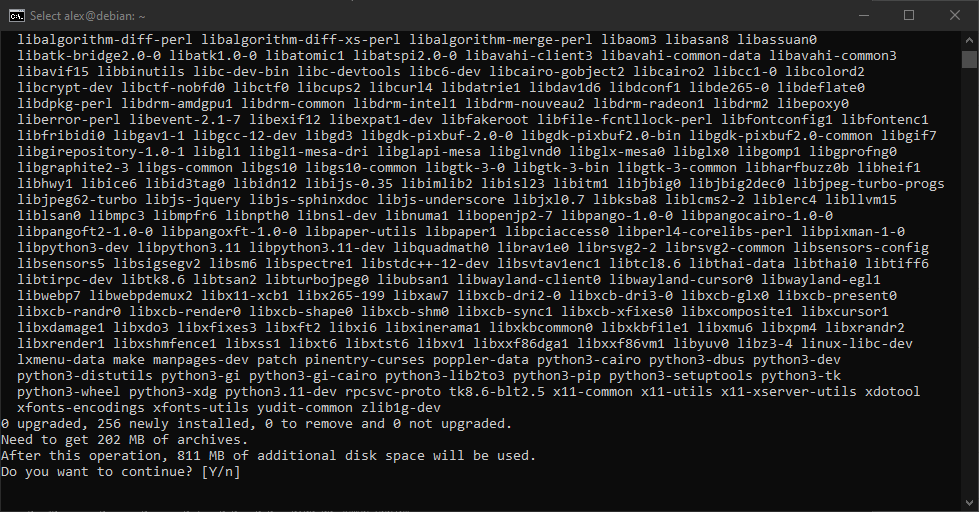 Install needed packages